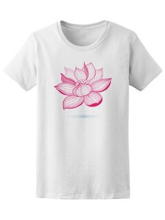 Foto 1 | Foto 1 | Playera Smartprintsink para Mujer Flor de Loto Ilustración a Lápiz