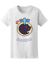Playera Smartprintsink color Blanco para Mujer Signo Acuario