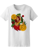 Playera Smartprintsink para Mujer Diseño Bailarina Hawaiana