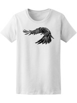 Playera Smartprintsink para Mujer Diseño Cuervo al Vuelo