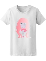 Playera Smartprintsink Mujer Con Flor De Loto/ Tonos Rosados