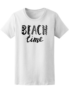 Foto 1 | Foto 1 | Playera Smartprintsink Mujer Tiempo de Playa/ Ilustración en Blanco y Negro