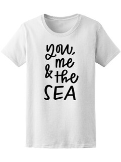Foto 1 | Foto 1 | Playera para Mujer Smartprintsink Estampada Tu Yo y El Mar color Blanco