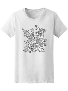 Foto 1 | Foto 1 | Playera Smartprintsink Mujer Mándala Colibrí Con Flores