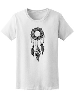 Foto 1 | Foto 1 | Playera Mujer Atrapasueños con Mándala de Flores Smartprintsink Blanco