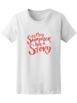 Playera Smartprintsink color Blanco Mujer Todo Verano Tiene una Historia