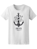 Playera Smartprintsink Ancla con Lazos Me Niego a Hundirme para Mujer