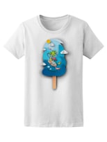 Playera Smartprintsink color Blanco para Mujer Arte De Papel
