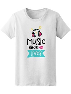 Foto 1 | Foto 1 | Playera Smartprintsink Mujer Ilustración/ La Música Esta En Nuestras Vidas