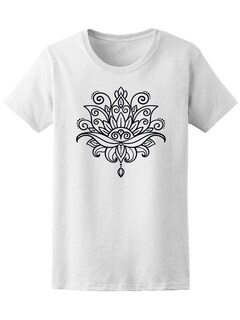 Foto 1 | Foto 1 | Playera Smartprintsink color Blanco para Mujer Flor de Mandala