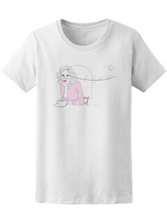 Foto 1 | Foto 1 | Playera Smartprintsink Mujer Mujer Con Delineador Y Aves