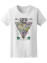 Playera Smartprintsink para Mujer Diseño Triángulo con Naturaleza