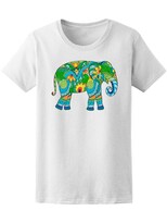 Playera Smartprintsink Mujer Elefante con Mándala a Color