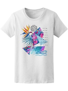Foto 1 | Foto 1 | Playera Smartprintsink para Mujer Diseño Arte Geométrico con Acuarelas