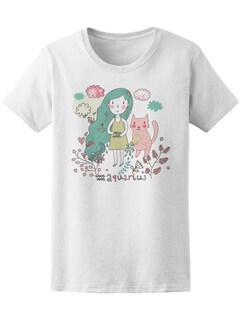 Foto 1 | Foto 1 | Playera Smartprintsink color Blanco para Mujer Niña Signo Acuario