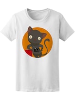 Playera Smartprintsink Mujer Ilustración/ Gatito Viajero