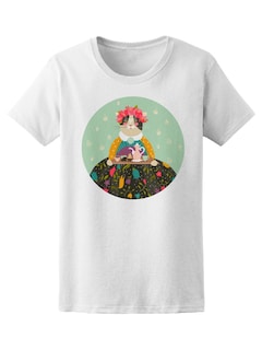 Foto 1 | Foto 1 | Playera Smartprintsink color Blanco para Mujer