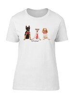 Playera Smartprintsink Mujer Fotografía/ Perros Con Corbata