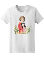 Playera para Dama Smartprintsink color Blanco Estampado Madre e Hija