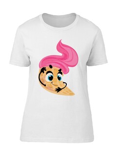 Foto 1 | Foto 1 | Playera Smartprintsink Mujer Estilo Cartoon/ Helado De Fresa