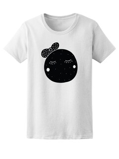 Foto 1 | Foto 1 | Playera para Dama Smartprintsink color Blanco Estampado Luna con Moño