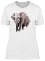 Playera Smartprintsink Mujer Fotografía/ Elefante En Naturaleza