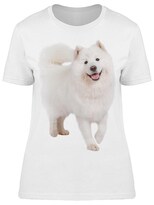 Playera Smartprintsink Mujer Fotografía/ Perro Chow Chow Blanco