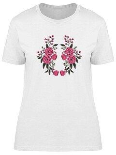 Foto 1 | Foto 1 | Playera Smartprintsink Mujer Guirnalda De Rosas