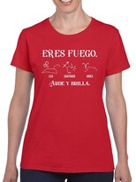 Playera Smartprintsink Eres Fuego, Arde y Brilla para Mujer