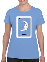 Playera para Mujer Smartprintsink color Azul Lotería La Luna