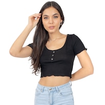 Top Para Mujer Quarry Con Botones