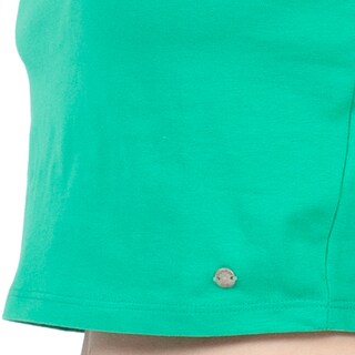 Foto 4 | Foto 4 | Playera Crop Básica Manga Corta Para Mujer Quarry Color Verde