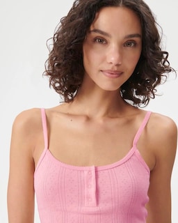 Foto 4 | Foto 4 | Camiseta Sin Mangas Florence De Mills Cozy Crush Sweet Pointelle Pink - Venta Internacional.