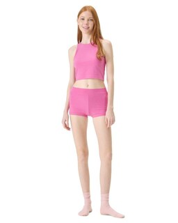 Foto 5 | Foto 5 | Camiseta Sin Mangas Florence By Mills Con Cuello Alto Y Lados Brillantes, Color Rosa Intenso - Venta Internacional.