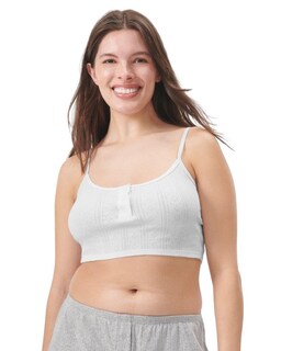 Foto 1 | Foto 1 | Camiseta Sin Mangas Florence De Mills Cozy Crush Sweet Pointelle White - Venta Internacional.