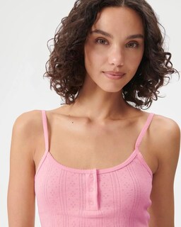 Foto 4 | Foto 4 | Camiseta Sin Mangas Florence De Mills Cozy Crush Sweet Pointelle Pink - Venta Internacional.