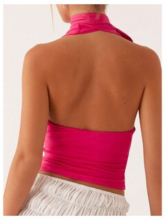 Foto 2 | Foto 2 | Bufanda Halter Corta Soly Hux Para Mujer Color Rosa Intenso Talla L - Venta Internacional.