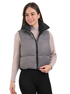 Foto 1 | Foto 1 | Chaleco Dama Capitonado Acolchado Reversible Doble Gris Vista N