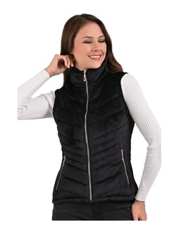 Foto 1 | Foto 1 | Chaleco Afelpado Para Mujer Cardigan Aterciopelado Tipo Velur Negro