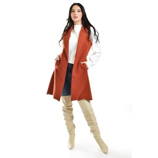 Foto 1 | Foto 1 | Chaleco Largo Roman Fashion /juvenil, 4507 (chedron) Naranja Oscuro