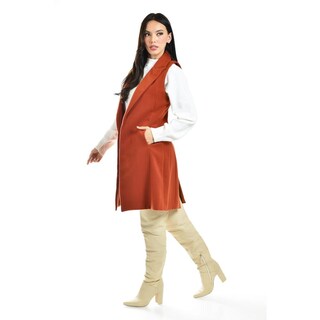 Foto 2 | Foto 2 | Chaleco Largo Roman Fashion /juvenil, 4507 (chedron) Naranja Oscuro