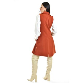 Foto 3 | Foto 3 | Chaleco Largo Roman Fashion /juvenil, 4507 (chedron) Naranja Oscuro