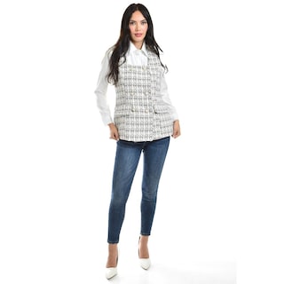 Foto 6 | Foto 6 | Chaleco Tweed Roman Fashion /juvenil, 2435 (negro) Negro
