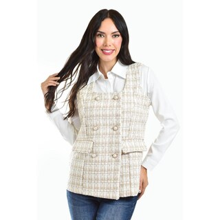 Foto 1 | Foto 1 | Chaleco Tweed Roman Fashion /juvenil, 2435 (beige) Beige