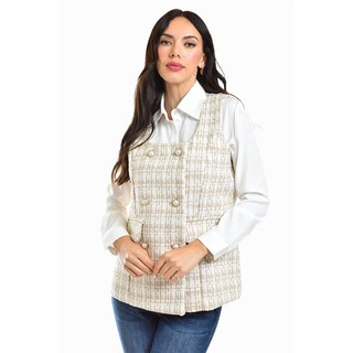 Foto 2 | Foto 2 | Chaleco Tweed Roman Fashion /juvenil, 2435 (beige) Beige