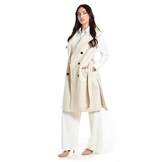 Foto 3 | Foto 3 | Chaleco Teddy Con Cinto Roman Fashion /juvenil, 123 (hueso) Beige