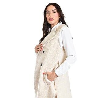 Foto 2 | Foto 2 | Chaleco Teddy Con Cinto Roman Fashion /juvenil, 123 (hueso) Beige