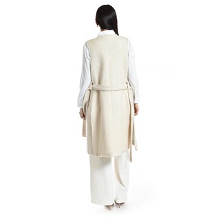 Foto 4 | Foto 4 | Chaleco Teddy Con Cinto Roman Fashion /juvenil, 123 (hueso) Beige