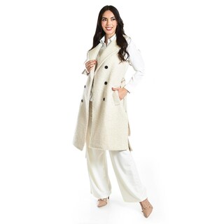 Foto 5 | Foto 5 | Chaleco Teddy Con Cinto Roman Fashion /juvenil, 123 (hueso) Beige