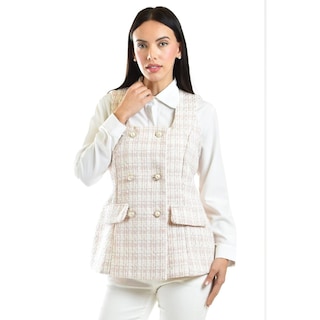 Foto 1 | Foto 1 | Chaleco Tweed Roman Fashion /juvenil, 2435 (rosa) Rosa